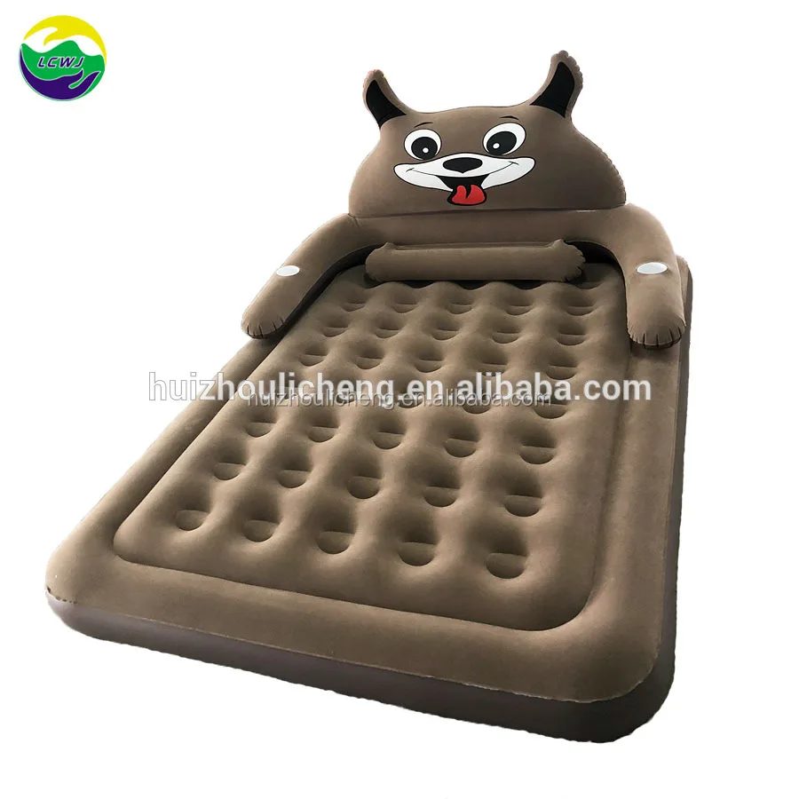 Lc Soft Cartoon Design Inflatable Flock Air Bed Home Furniture Bedroom