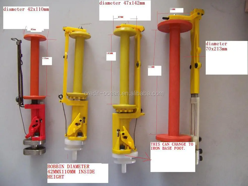 Credit Ocean Red Blue Braiding Machine Spare Parts Bobbins And Spindles