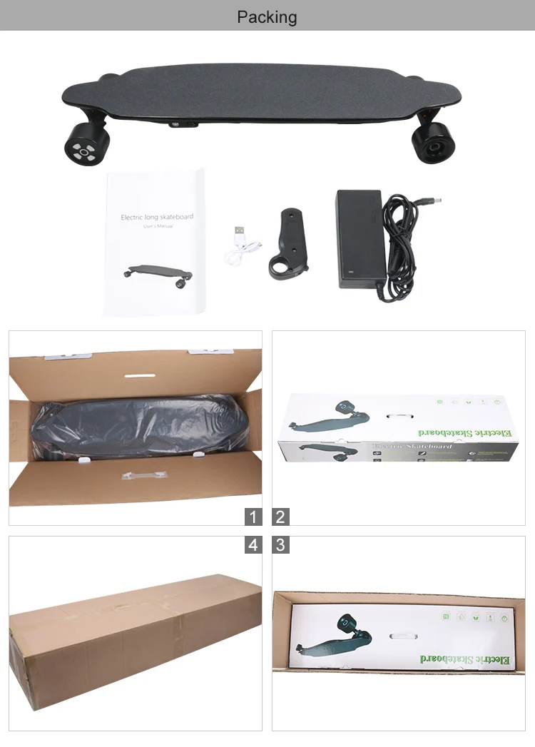 Manke Factory Directly Selling Electric Skateboard 4 Wheel Self Balancing Skateboard with Remote Control