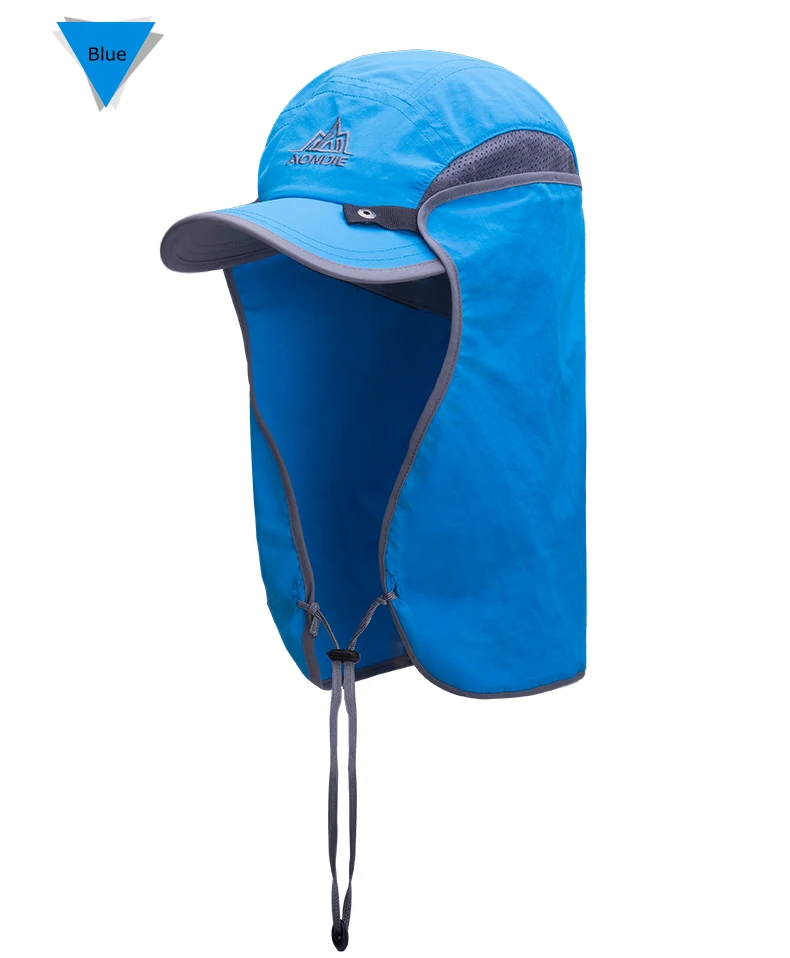 AONIJIE E4089 Unisex Fishing Hat Sun Visor Cap Hat Outdoor UPF 50 Sun Protection with Removable Ear Neck Flap Cover for Hiking