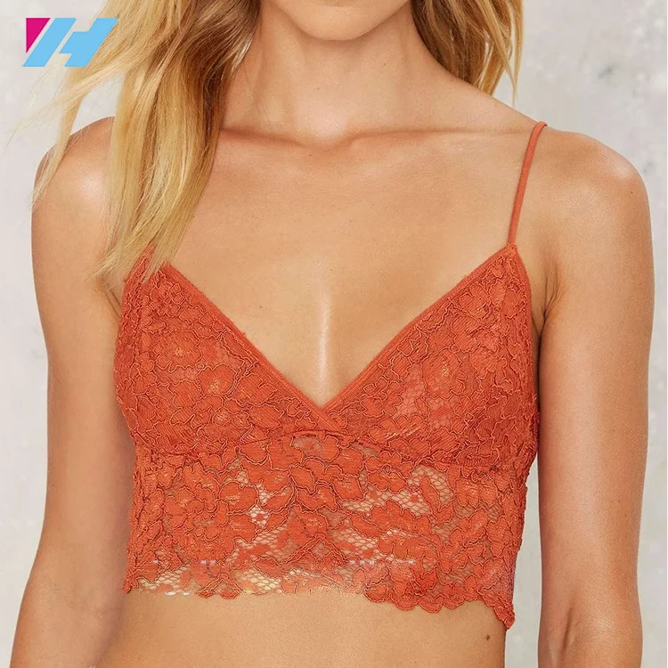 lace bralette crop top