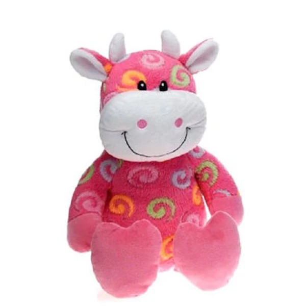 20cm Sitting Lovely Pink Cow Plush Toy,Plush Stuffy Cow Toy,Pink Cow ...