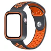 With Case Sport Rubber Silicone Wrist Watch Band For iWatch Series 4 Strap