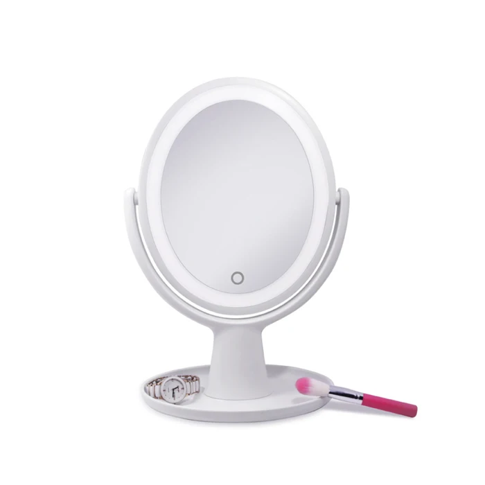 Countertop Touchscreen Dimmable Magnification LED Lighted Vanity Makeup Mirror