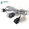 lamp holder dimmer switch zig zag electrical fabric cable round copper cable with eu plug