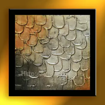 Abstract Fish Scales Artwork Oil Painting On Canvas Handmade Home Decor