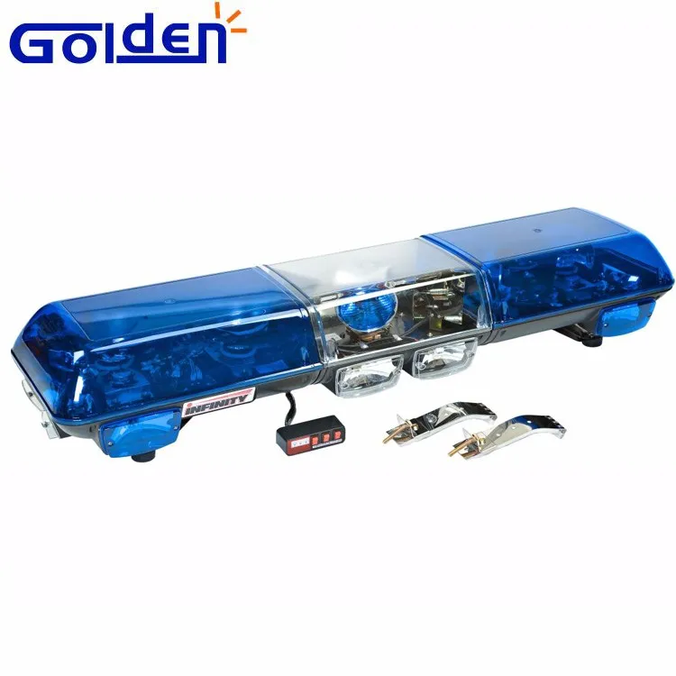 Red Blue Amber Halogen Emergency Vehicle Security Rotating Police Light Bar Buy Police Light