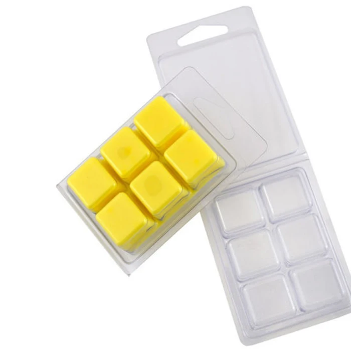 Custom Pvc Transparent Plastic Wax Melts Clamshell Packaging / Blister