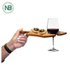 New design curved puzzle platter shaped bamboo wine stable serving tray