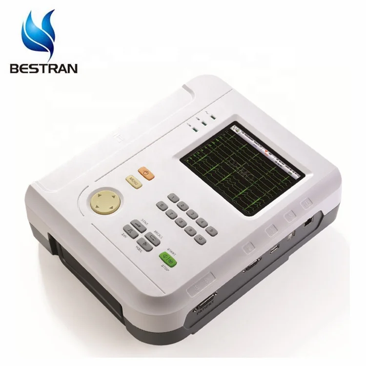 BT-ECG12B 5.7" Color Screen pediatric 12 channel price of ecg machine device portable electrocardiograph machines