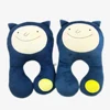 Comfortable plush animal shape neck pillow, custom smiling face stuffed neck pillow on sale