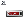 custom etching tags modern metal logo for handbags