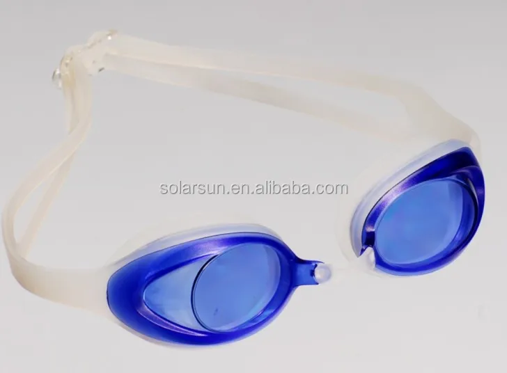 Free sample factory supply UV protect myopia mirrored swimming goggles with earplugs