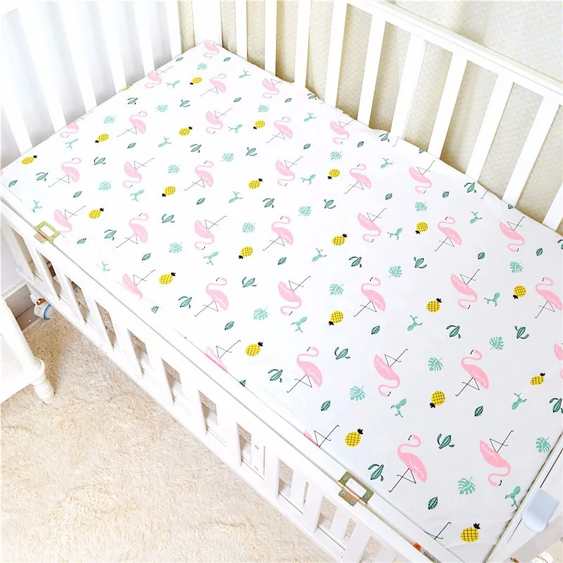 100 Cotton Baby Printed Bed Fitted Sheet Crib Sheet Buy Crib