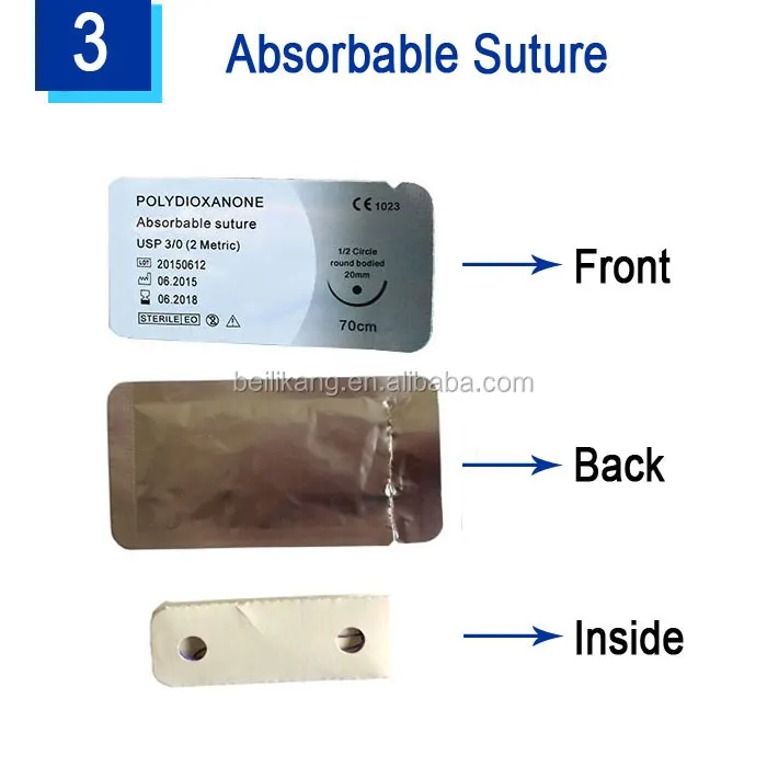 CE&FDA&ISO Aprroved Absorbable Surgical Polydioxanone PDO Suture Thread