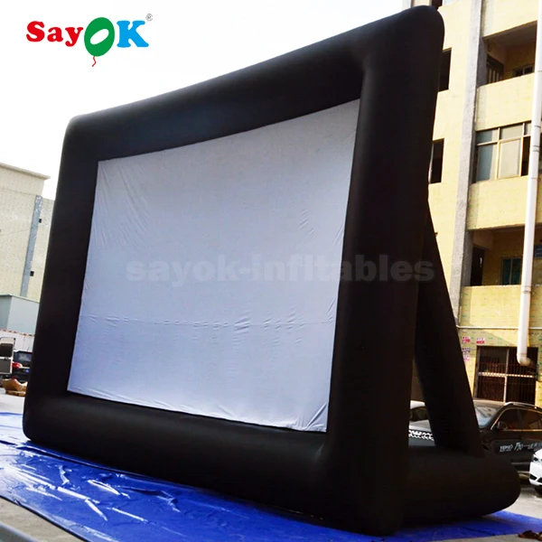 Outdoor Giant Inflatable Tv Or Cinema Air Blower Screen For Rental