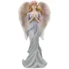 Decorative Religious Christian Decor Figurines and Sculpture Standing Praying Angel Statue with Accents Roses