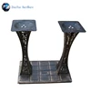 Antique bronze rectangle double dining table legs table base mk-16