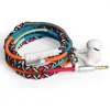 Fabric Braided Wristband Bracelet Style Color Remote Bracelet Earphone For Phone Laptop