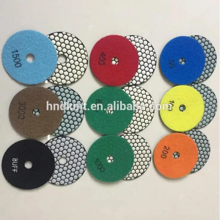 100mm 4" 3000 Grit Dry Wet Diamond Polishing Pad For Granite Marble