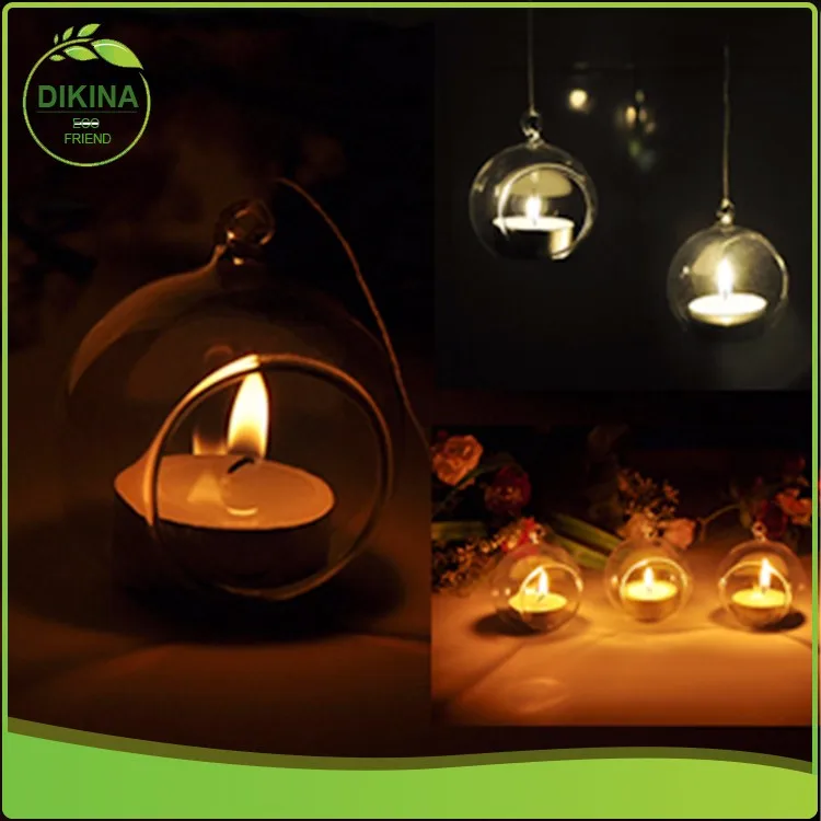 10cm Clear Globe Hanging Terrarium Airplant Garden,With Hook // Glass