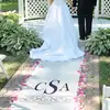Vintage Scroll Personalized Bridal Runners (17 Colors)
