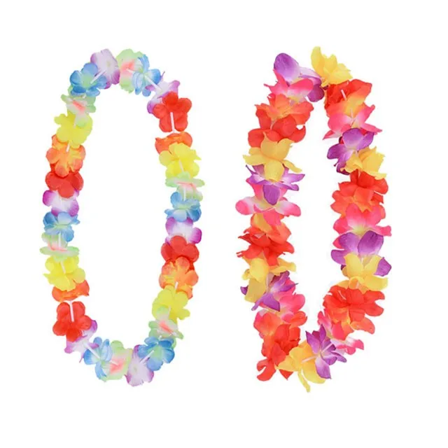 Summer Beach Party Favors Artificial Hawaiian Leis Flowers Garland