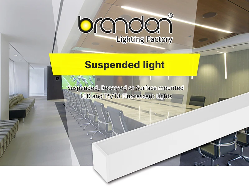 2/4/5/6/8ft Architectural Grade Led Direct/indirect Suspended Surface ...