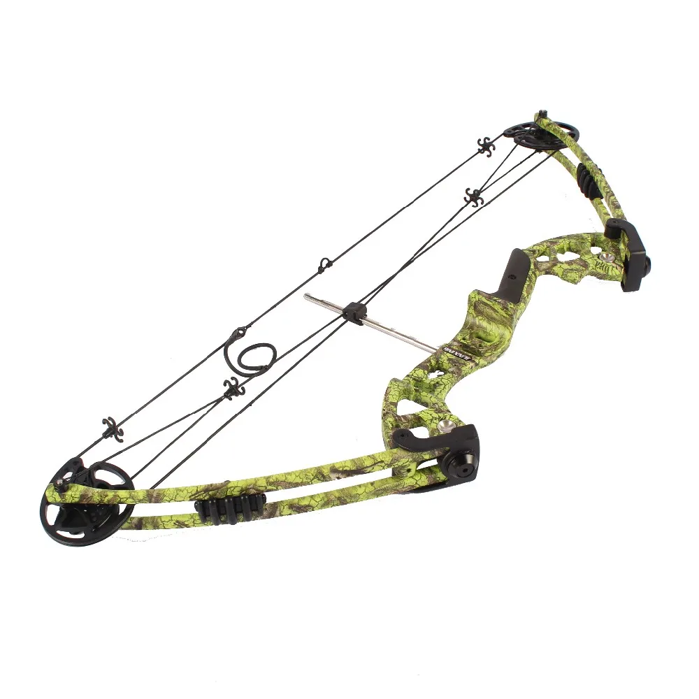 Camo RH 30-55lbs compound bow and arrow set for fishing and hunting ...