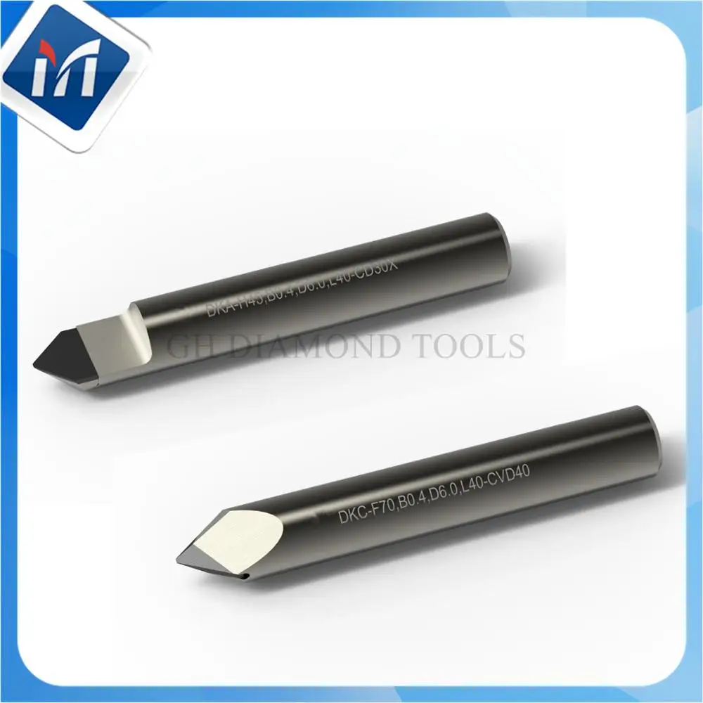 Acrylic Diamond Tipped Two Flute Straight Polishing Bit Pcd Engraving Tools Bit For Acrylic