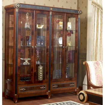 Yb10 Luxury Baroque Classic Living Room Display Cabinet European