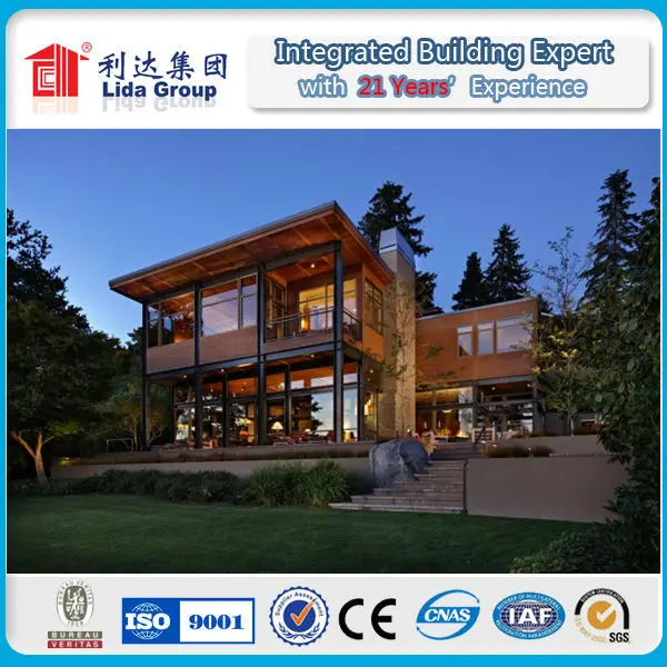 High Quality Prefabricated house villa For Sale Light Steel Structure Prefab Modern villa