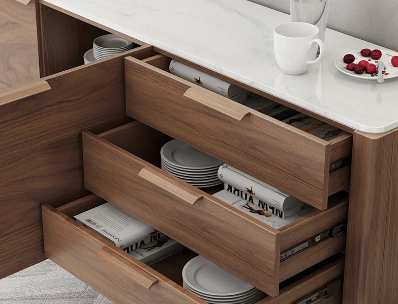 Italian Luxury Design Home Furniture Kitchen Storage Marble Top