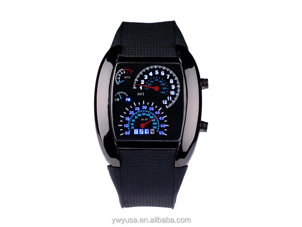 led watch for car