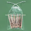 Transparent clear draw tape bag for small things