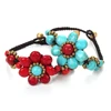 Jewelry Bohemian Bracelet Flower Stone Beaded Braid For Women