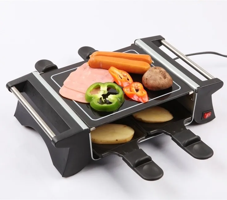 Home Electric Ceramic Glass Raclette Grill For 6person Buy Home