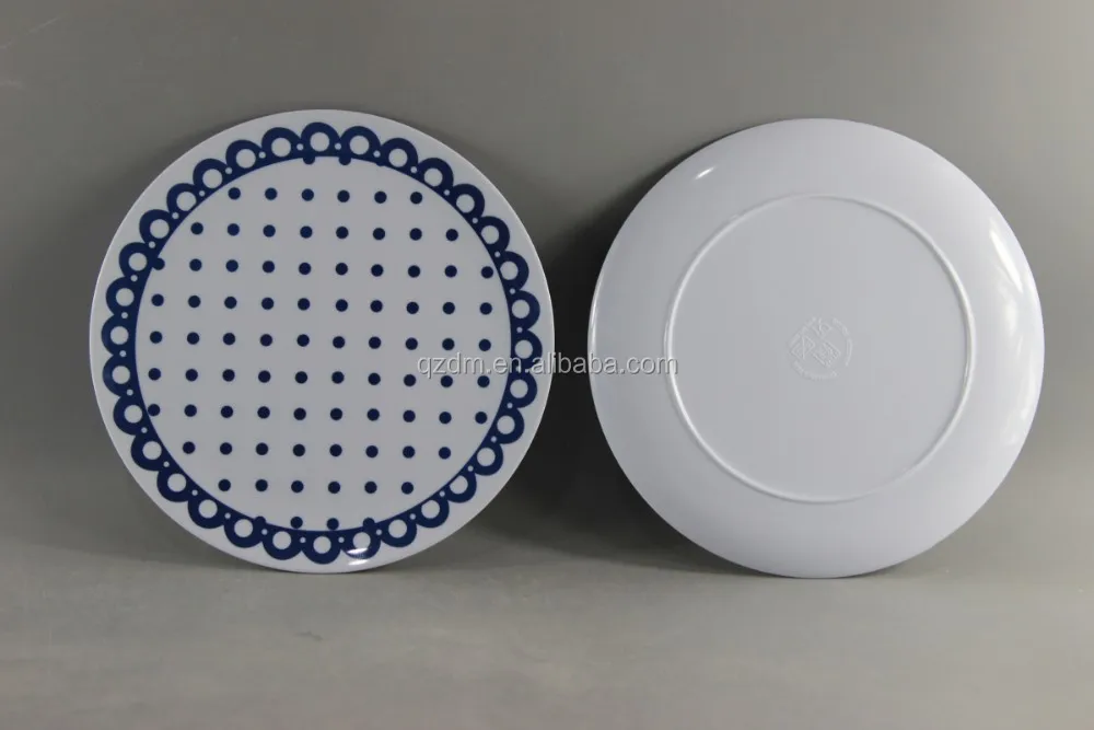 8 Inch Plastic Round Dish 100% Melamine Or 30% Melamine