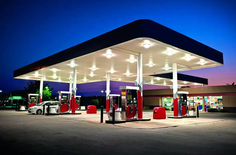 Chinese supplier prefabricated steel construction petrol station