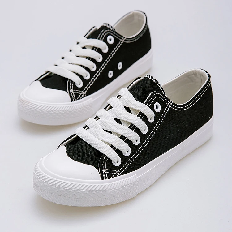 Blank Rubber Sole Casual Canvas Sneaker Shoe - Buy Casual Sneaker Woman ...