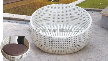 round white rattan sun