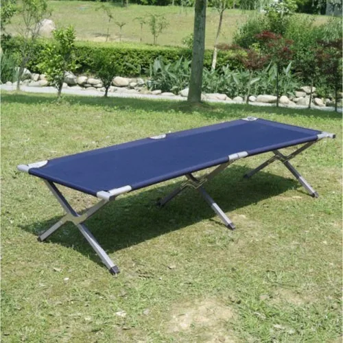 Military Aluminum Folding Cot Promotional Double Collapsible Camp Bed