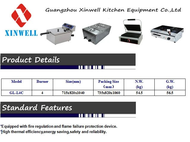 Hot 4 Burner Gas Cooker Top Stove For Cooking Equipment Hot 4 Burner Gas Cooker Top