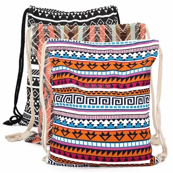 drawstring school backpack