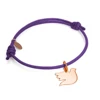 Simple Design High Quality Customized Nylon Rope Bracelet Adjustable Bangle For Women