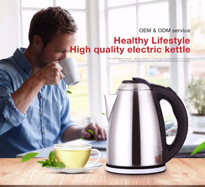 Mg183 Oem Wholesale 304 Double Wall Stainless Steel 2 Liter Electric