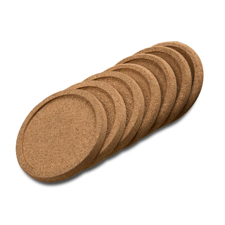 Cork Coaster Cup Bowl Shape Cork Coasters Wiht Rim Custom Printed Cork