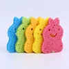 Factory supply cheap rabbit shape colorful kitchen wash cleaning cellulose sponge