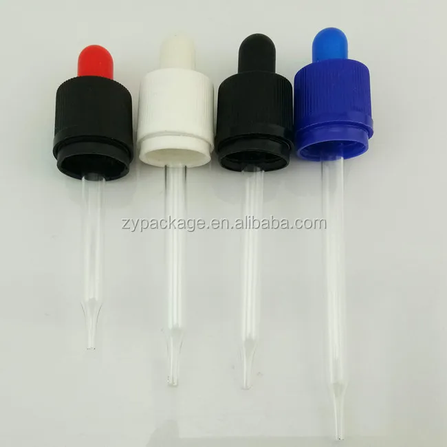 Glass Dropper Bottle Pipette Cap Childproof&tamperproof Resistant Lid Graduated Pipette With