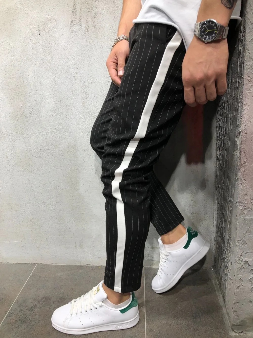 asos mens striped pants